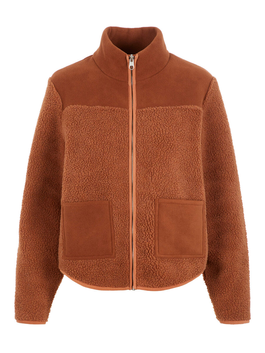 Carousel image - PCSADIE TEDDY JACKET, Mocha Bisque | 6