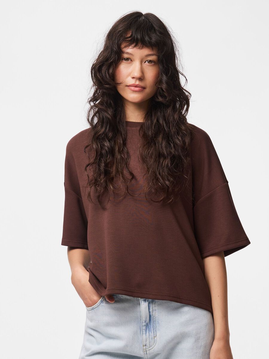 Product carousel image 1 PCPOLLY 2/4 SWEATSHIRT, Chicory Coffee