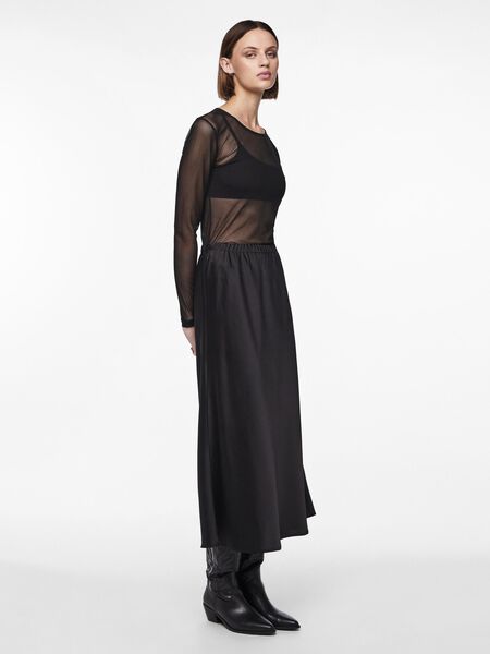 Pieces PCNORELLA MAXI SKIRT, Black, highres - 17149714_Black_005.jpg