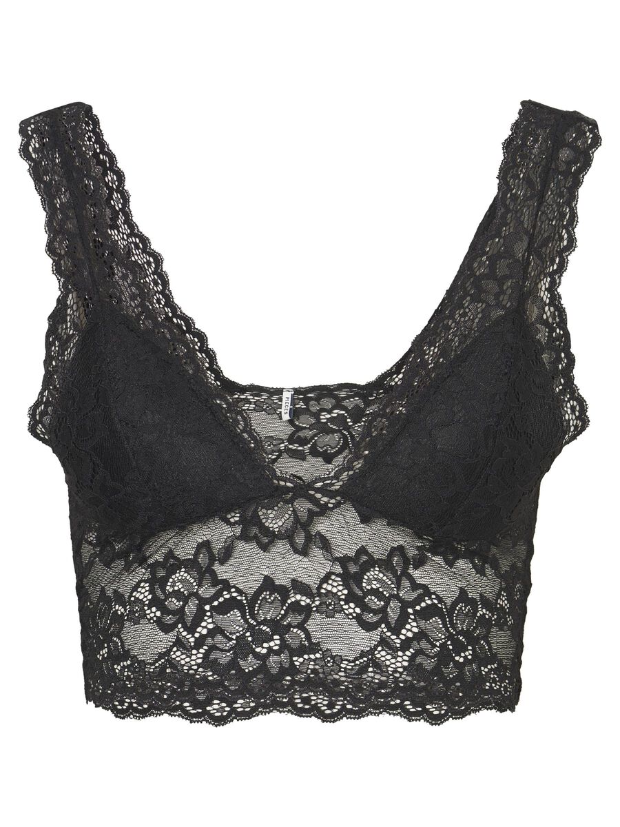 Pieces PCLINA SPITZE BRALETTE, Black, highres - 17096003_Black_001.jpg