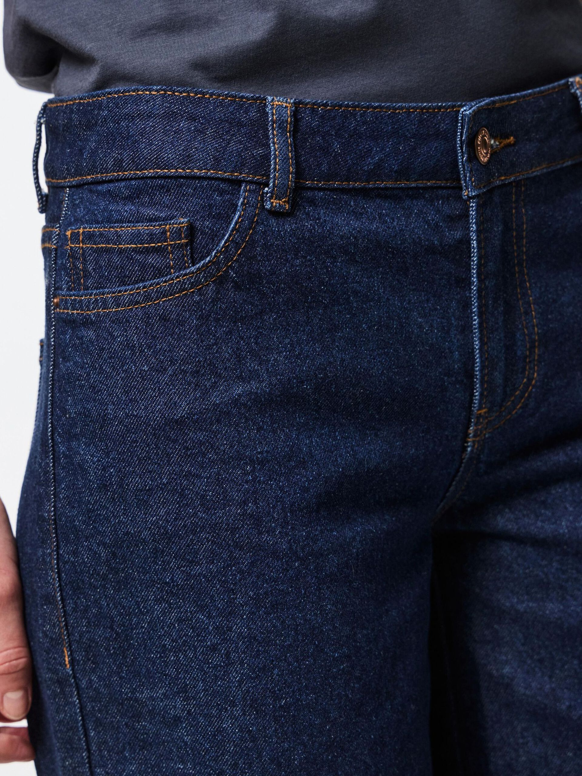 Carousel image - PCSELMA LW WIDE FIT JEANS, Dark Blue Denim | 4