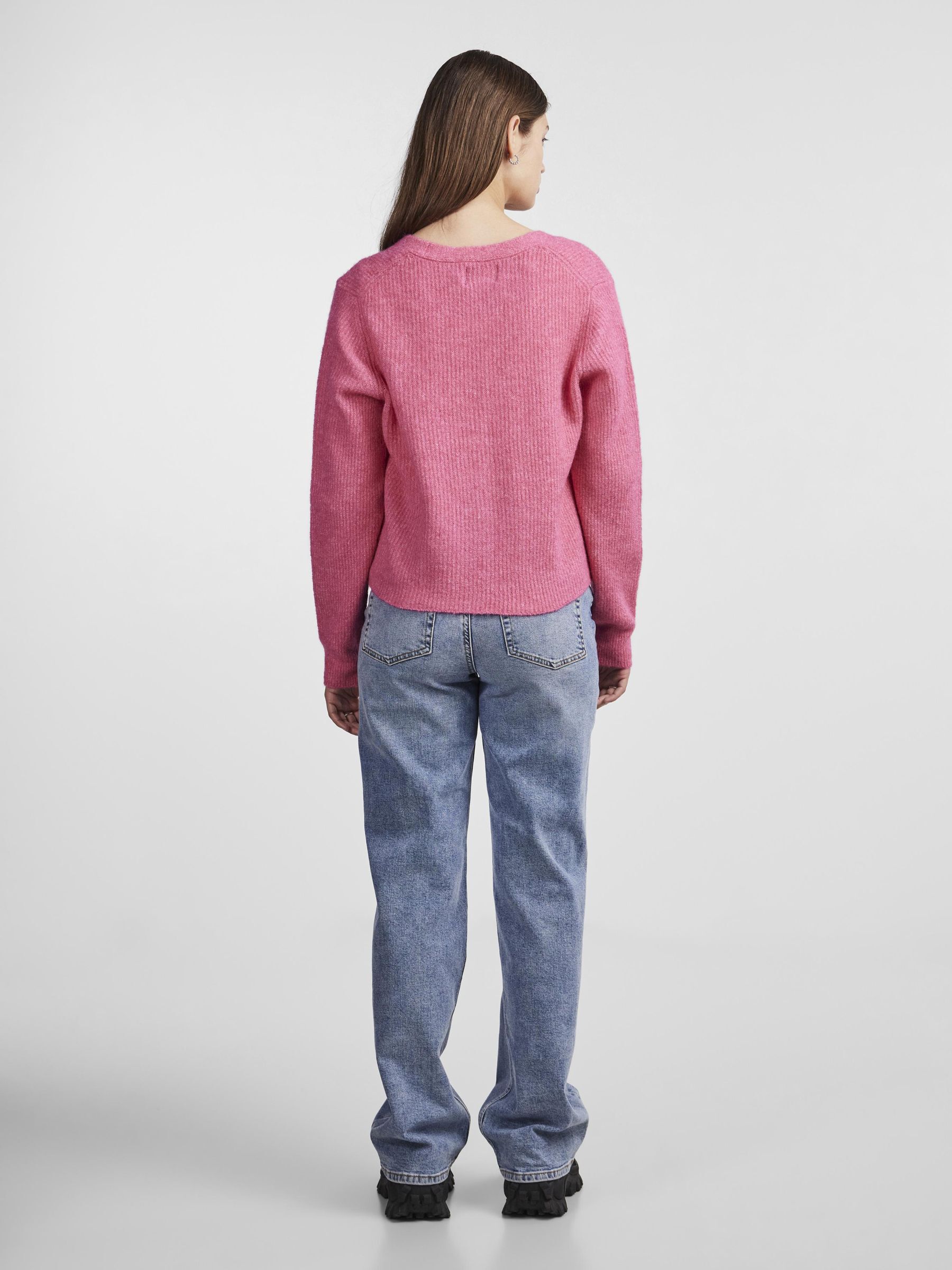 Shocking pink outlet cardigan