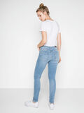 Pieces MID WAIST SKINNY FIT JEANS, Light Blue Denim, highres - 17087087_LightBlueDenim_004.jpg