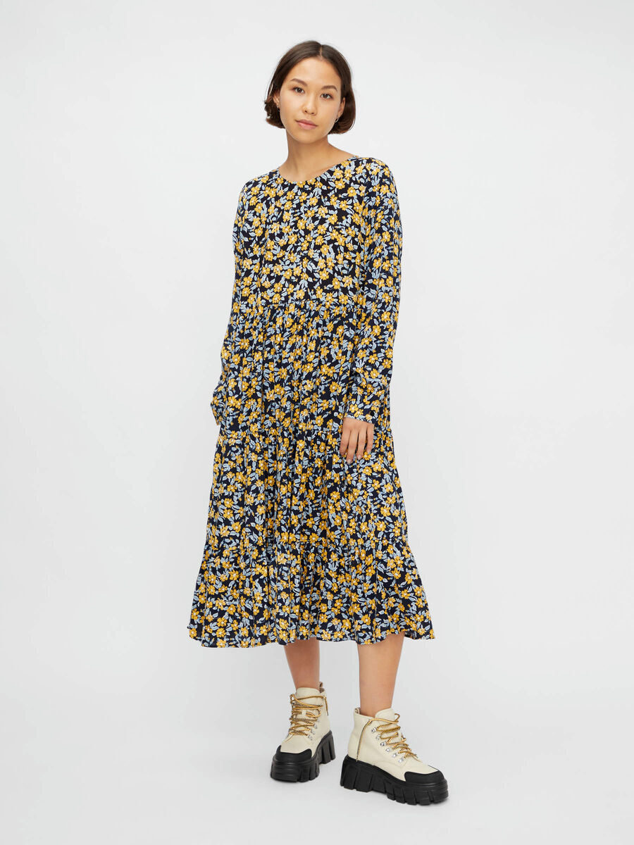 Pieces BLOEMENPRINT MIDI JURK, Maritime Blue, highres - 17112471_MaritimeBlue_841233_003.jpg