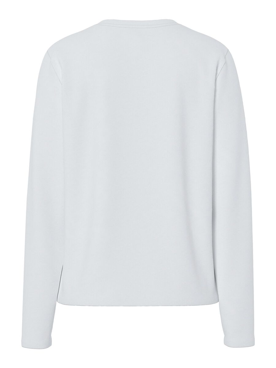 Carousel image 6 PCASHLEY FIT TOP MET LANGE MOUWEN, Bright White