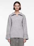 Pieces PCHASY KNITTED JUMPER, Light Grey Melange, highres - 17133680_LightGreyMelange_003.jpg