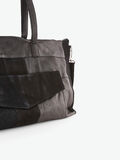 Pieces LEATHER WEEKEND TRAVEL BAG, Black, highres - 17092399_Black_006.jpg