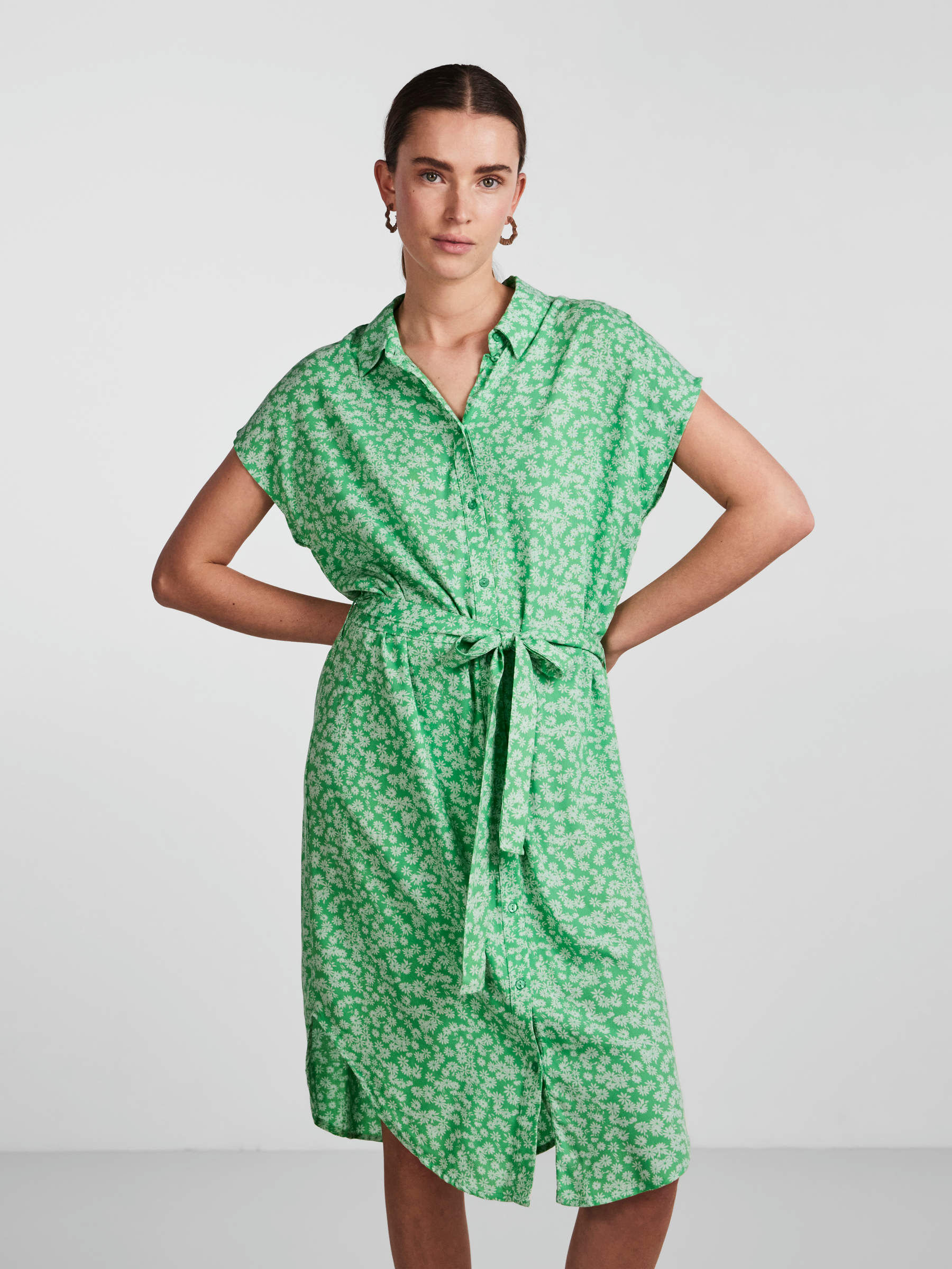 Belted shirt deals dress monki