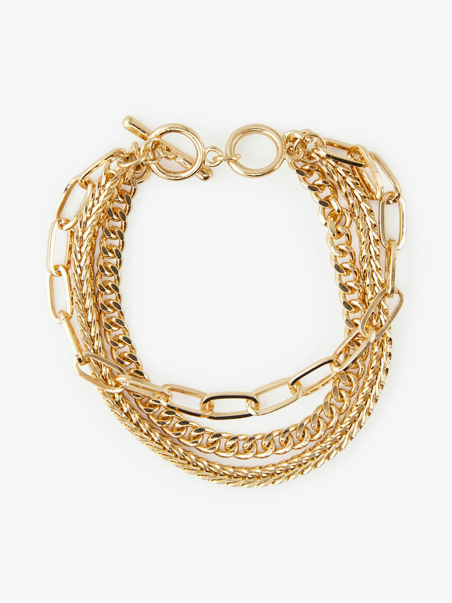 Pieces JUSTERBART ARMBÅND, Gold Colour, highres - 17112820_GoldColour_001.jpg