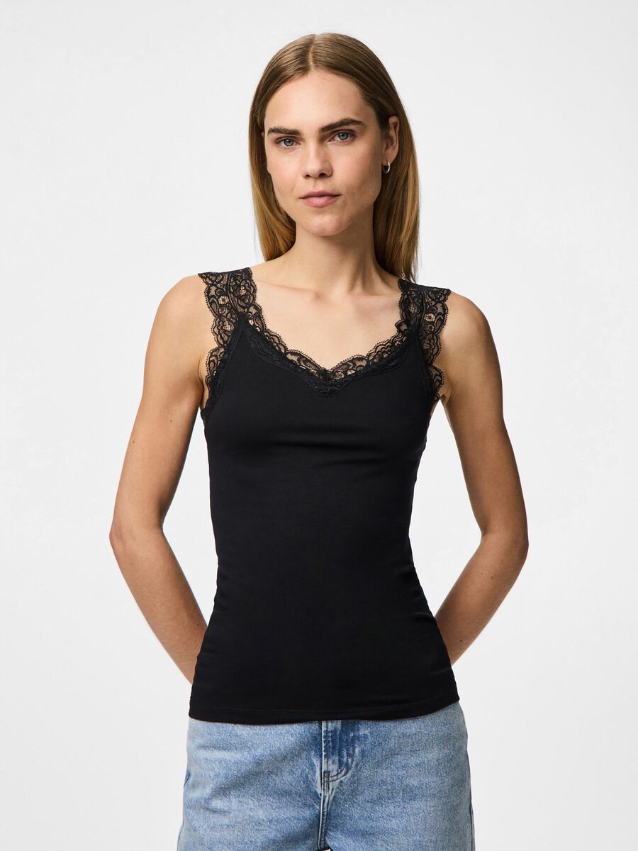Pieces PCBARBERA LACE TOP, Black, highres - 17106017_Black_003.jpg