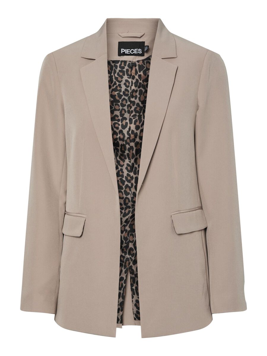 Carousel image - PCBOZZY - LÉOPARD BLAZER, Silver Mink | 6