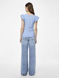 Pieces PCKELMA CAP SLEEVE TOP, Blue Bell, highres - 17150177_BlueBell_004.jpg