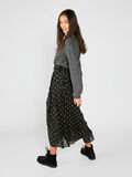 Pieces GOLD DOTTED LONG SKIRT, Black, highres - 17096181_Black_685409_004.jpg