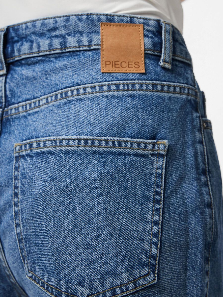 Carousel image - PCSELMA HW WIDE FIT JEANS, Medium Blue Denim | 4