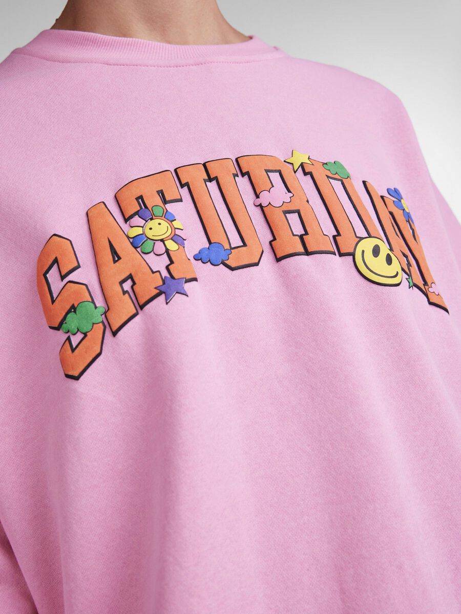 Carousel image - PCDINNA SWEATSHIRT, Begonia Pink | 4
