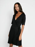 Pieces SOLID SHORT SLEEVED DRESS, Black, highres - 17092389_Black_003.jpg