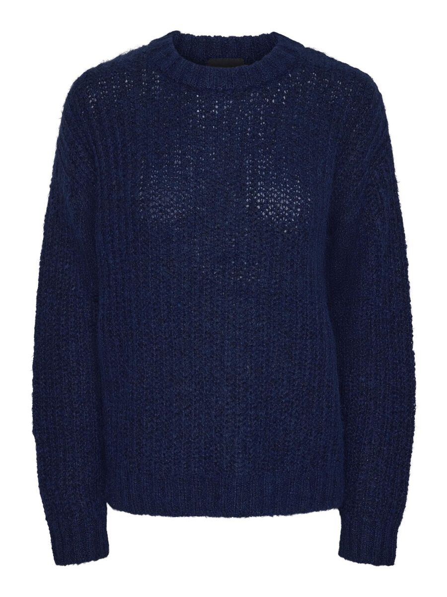 Pieces PCNINA PULL EN MAILLE, Maritime Blue, highres - 17154371_MaritimeBlue_001.jpg