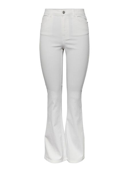 Pieces PCPEGGY FLARED JEANS, Bright White, highres - 17133449_BrightWhite_001.jpg