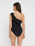 Pieces ONE-SHOULDER RUCHE BADPAK, Black, highres - 17093482_Black_661450_004.jpg