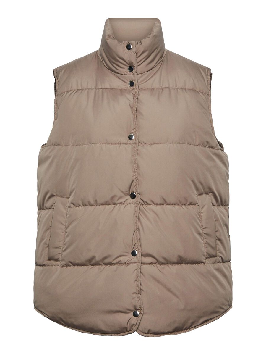 Pieces PCTEE PADDED GILET, Fossil, highres - 17132307_Fossil_001.jpg