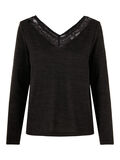 Pieces KANTEN RAND BLOUSE, Black, highres - 17101697_Black_001.jpg