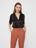 Pieces SATINY BUTTON-UP SHIRT, Black, highres - 17097633_Black_003.jpg