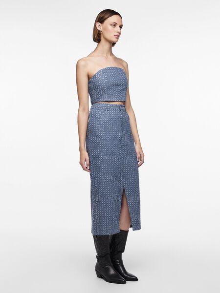 Pieces PCNAOMI BANDEAU -TOPP, Medium Blue Denim, highres - 17150009_MediumBlueDenim_1111242_005.jpg
