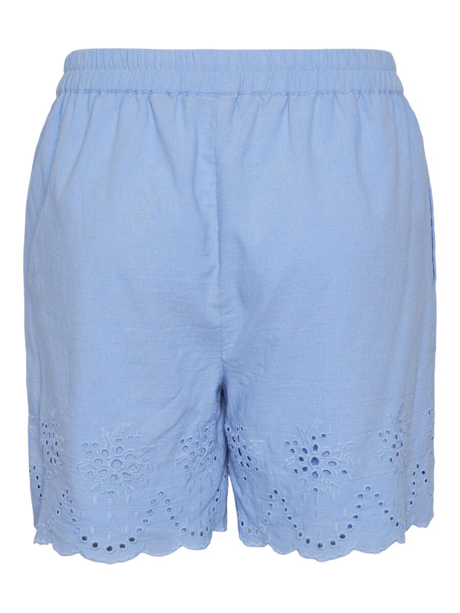 Pieces PCALMINA EMBROIDERY SHORTS, Hydrangea, highres - 17149520_Hydrangea_002.jpg
