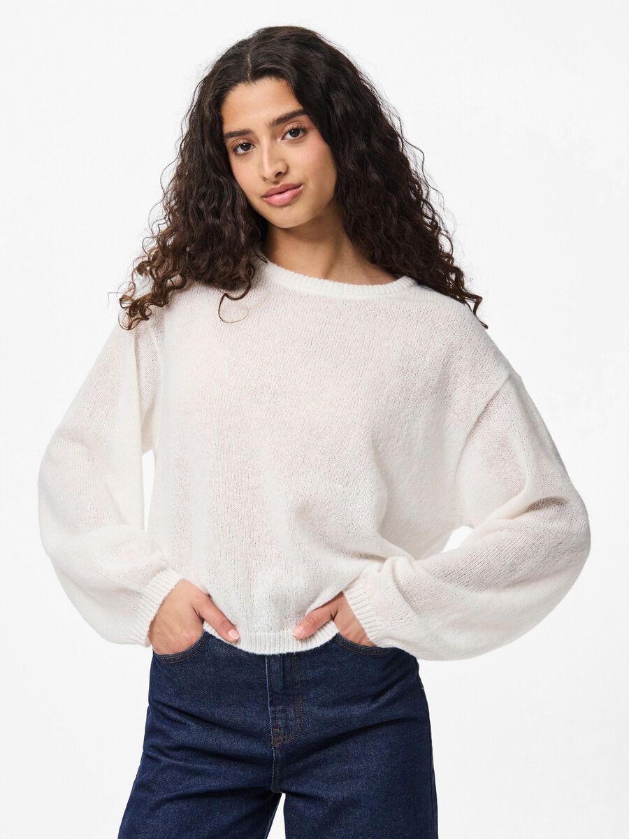 Pieces PCIDA KNITTED PULLOVER, Cloud Dancer, highres - 17157588_CloudDancer_003.jpg