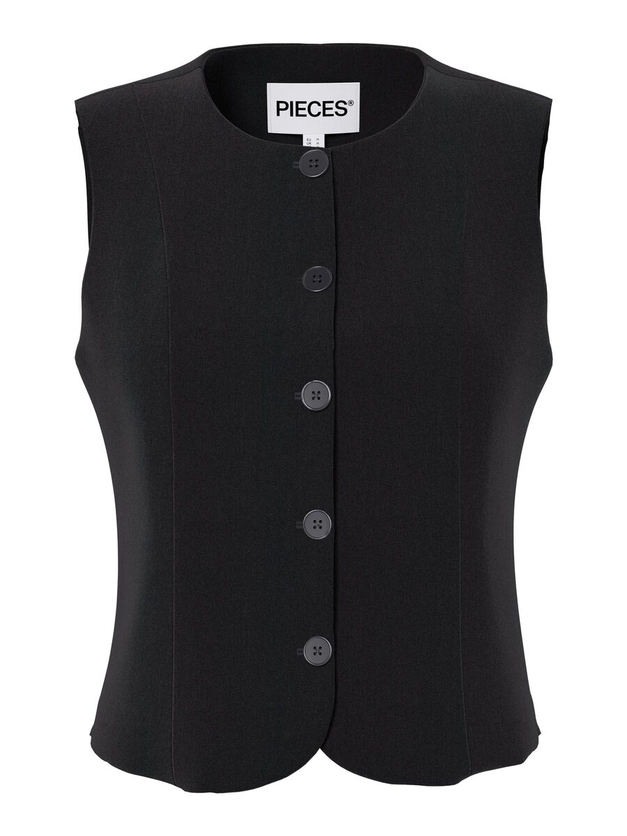Product carousel image - PCKAMIL FITTED  VEST, Black | 1