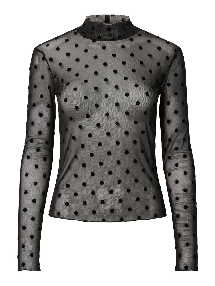 Carousel image 6 PCJESHI HIGH NECK LONG SLEEVED TOP, Black