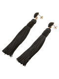 Pieces LANGE TASSEL ØRERINGE, Black, highres - 17091817_Black_002.jpg