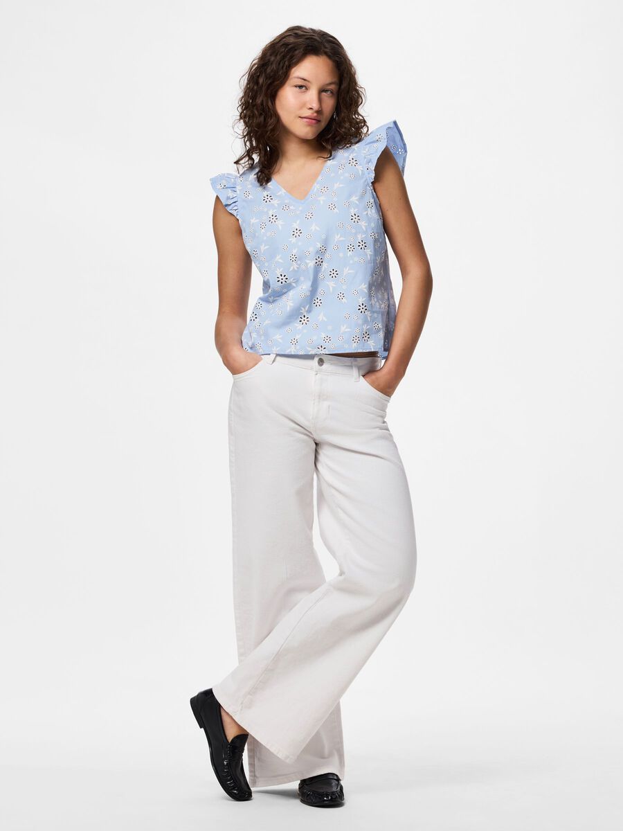 Carousel image - PCBANNA TOP SANS MANCHES, Cashmere Blue | 3