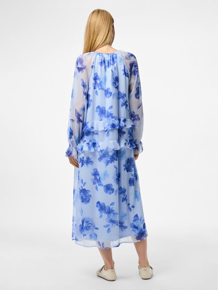 Pieces PCCLARA MIDI DRESS, Cashmere Blue, highres - 17161340_CashmereBlue_1223021_004.jpg
