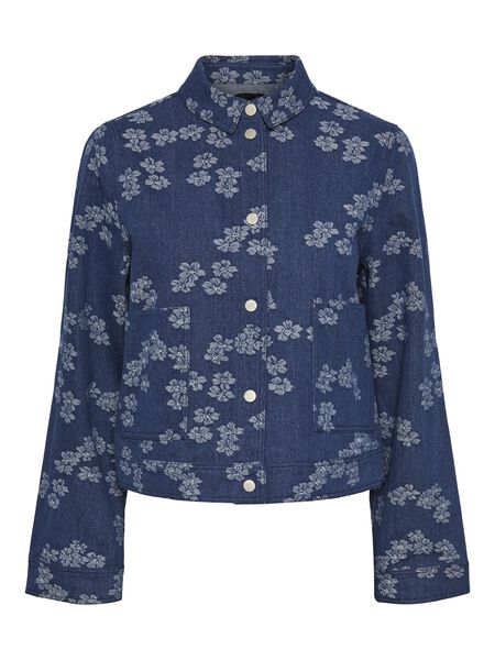 Pieces PCAGNES DENIM SHIRT, Blue Denim, highres - 17149135_BlueDenim_1102880_001.jpg