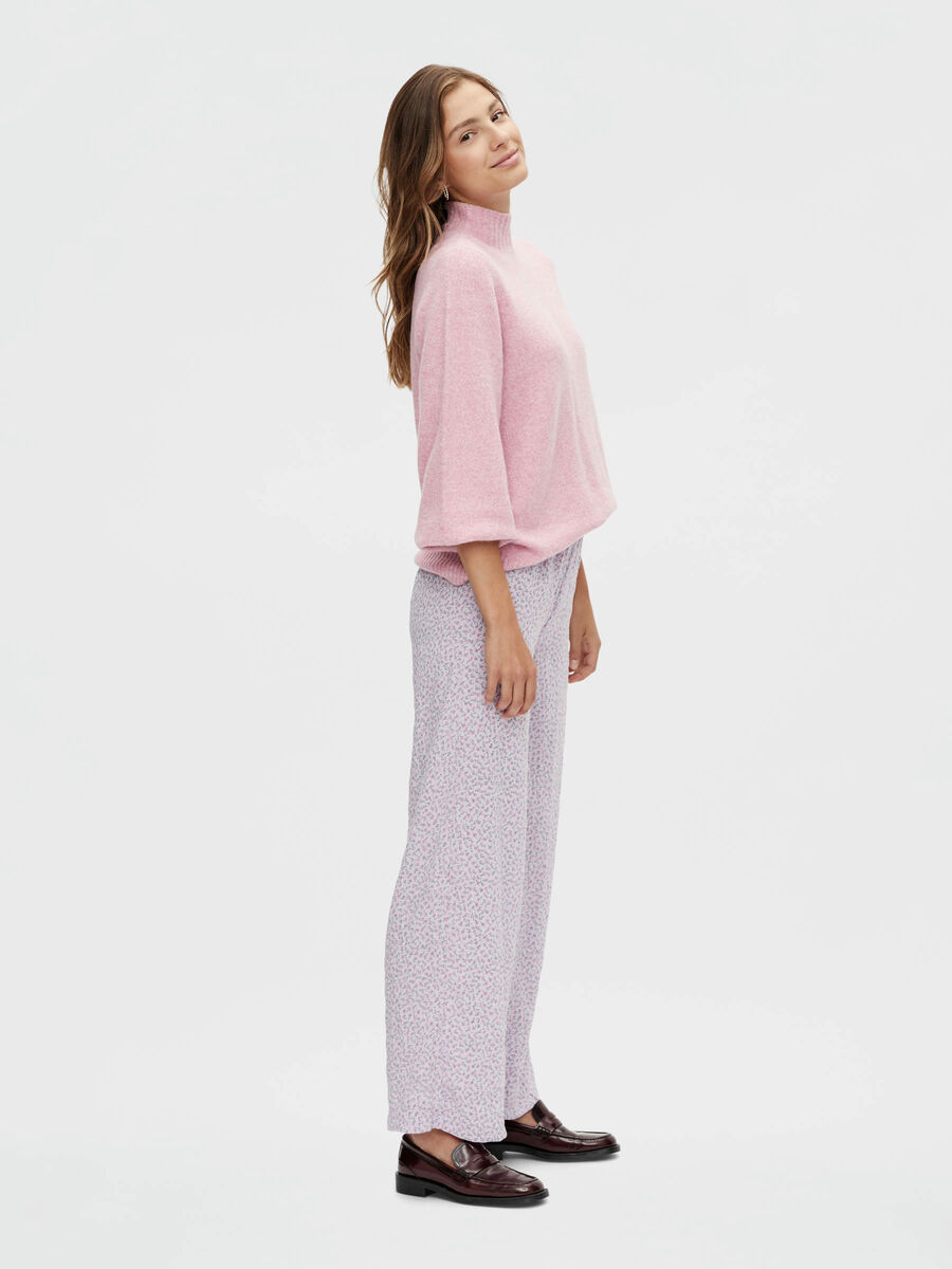 Pieces PCLALA WIDE-LEG TROUSERS, Orchid Bloom, highres - 17122496_OrchidBloom_921228_005.jpg