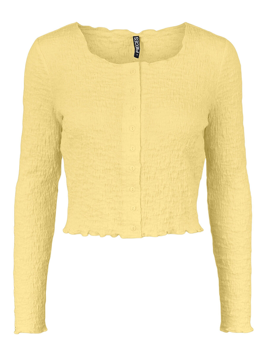 Pieces PCHARLOW CARDIGAN, Pale Banana, highres - 17121839_PaleBanana_001.jpg
