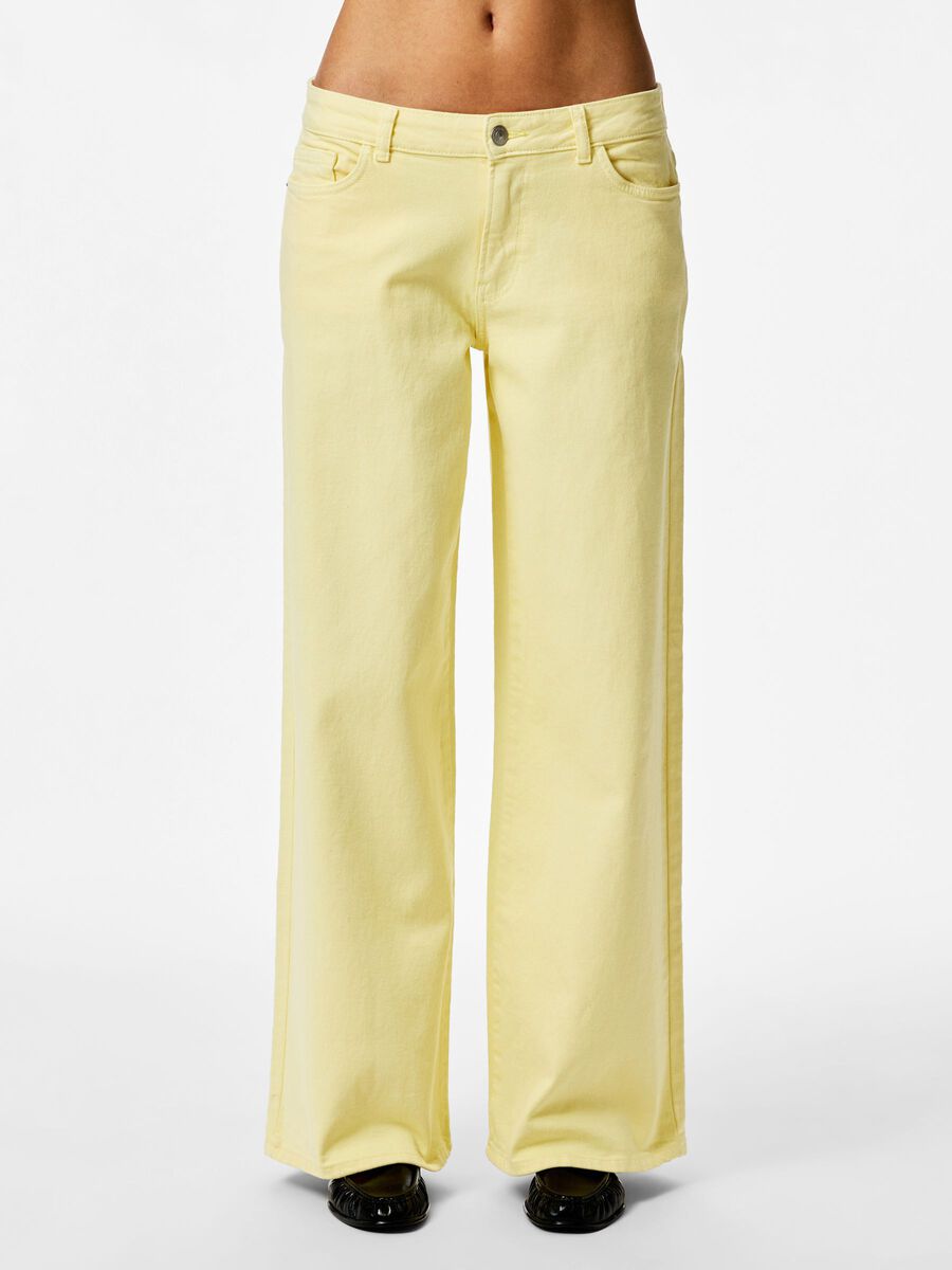 Carousel image - PCSELMA LW WIDE FIT JEANS, French Vanilla | 5