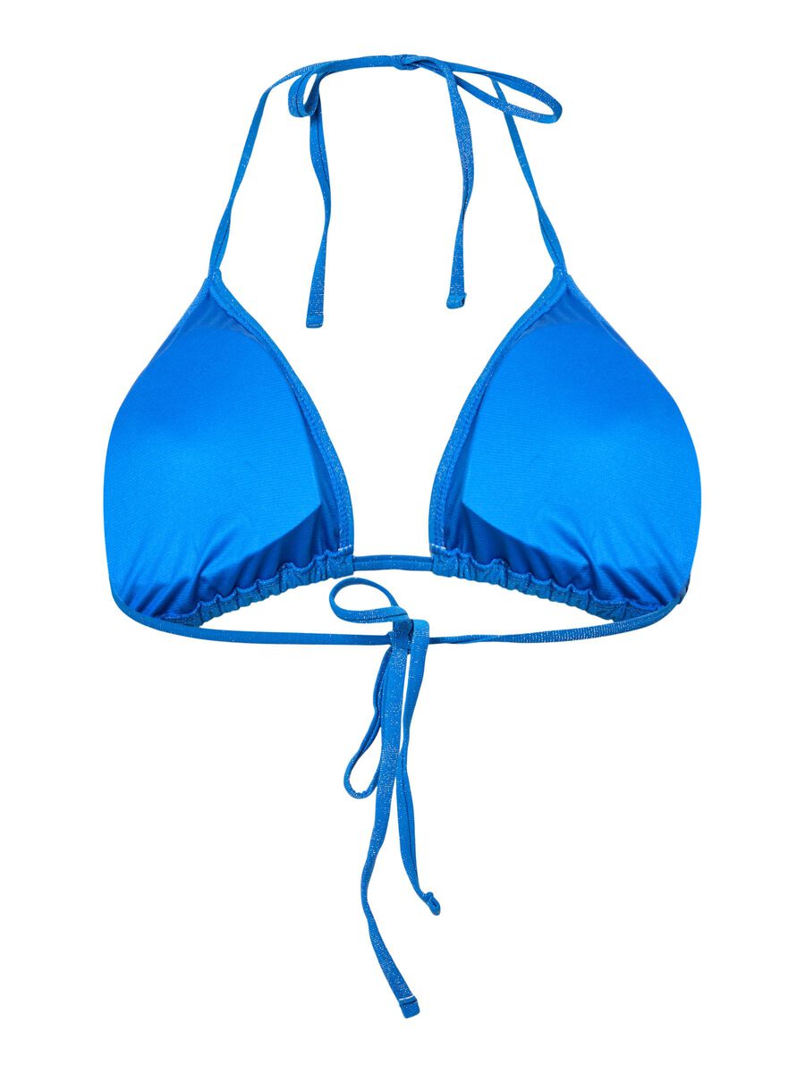 Carousel image - PCLAOMI LUREX  BIKINI TOP, Victoria Blue | 7