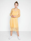 Pieces PRINTED LONG SLEEVED DRESS, Buff Yellow, highres - 17089278_BuffYellow_624927_003.jpg