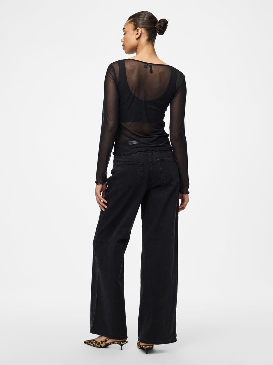 Pieces PCJULLI MESH TOP, Black, highres - 17162129_Black_004.jpg