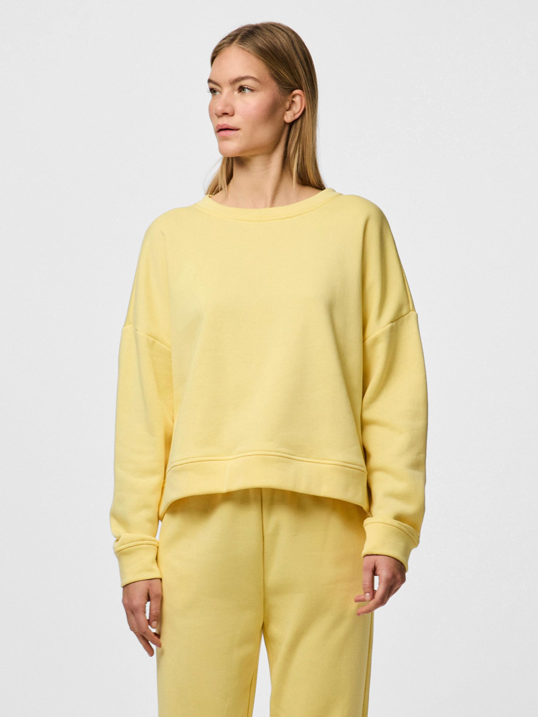 PCCHILLI SWEATSHIRT Yellow PIECES UK