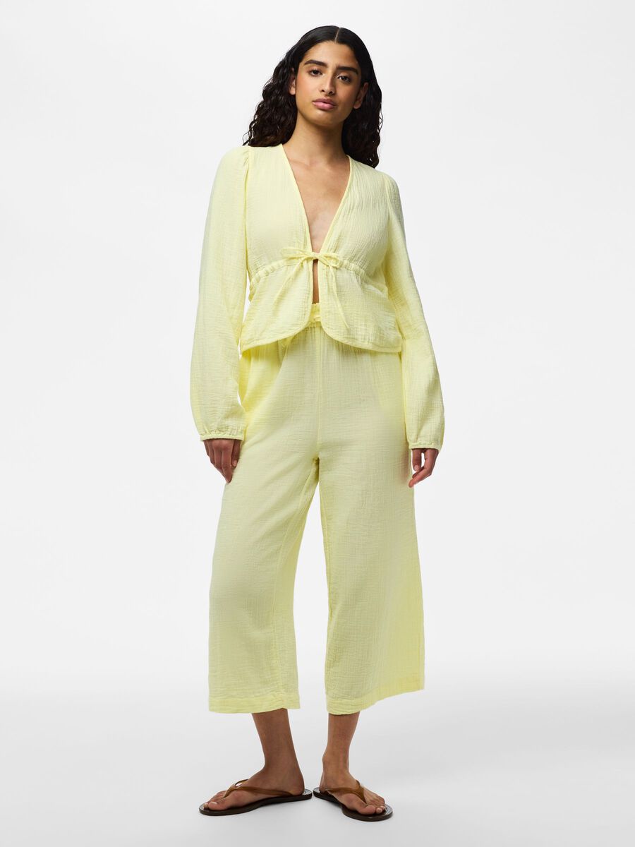 Carousel image - PCSASTINA MUSSELIN BLOUSE, French Vanilla | 5