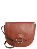 Pieces LEATHER CROSSBODY BAG, Cognac, highres - 17086656_Cognac_001.jpg