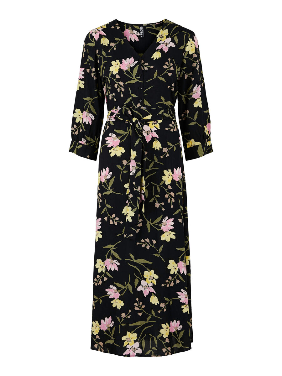 Pieces PRINT MAXIKLEID, Black, highres - 17106148_Black_783705_001.jpg