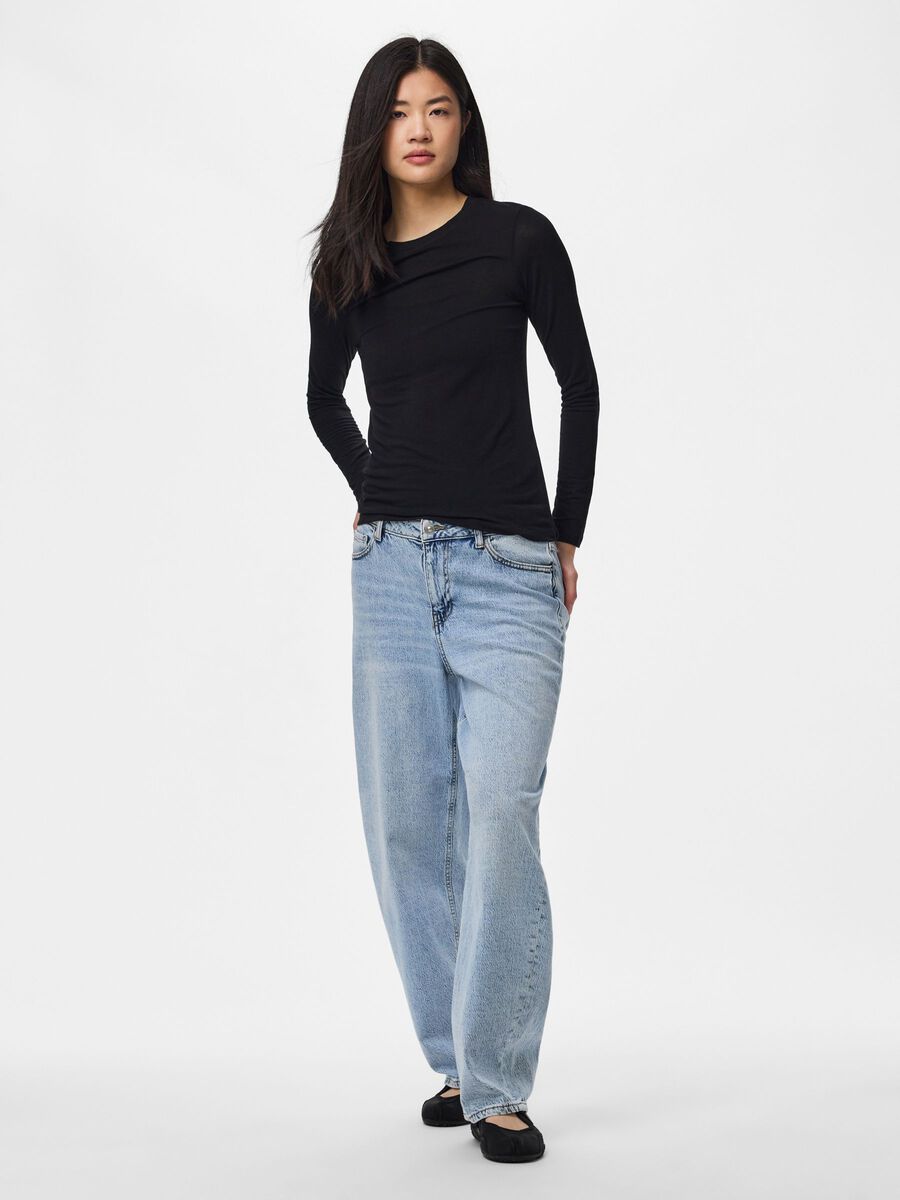 Product carousel image - PCMARIA  LONG SLEEVED TOP, Black | 1