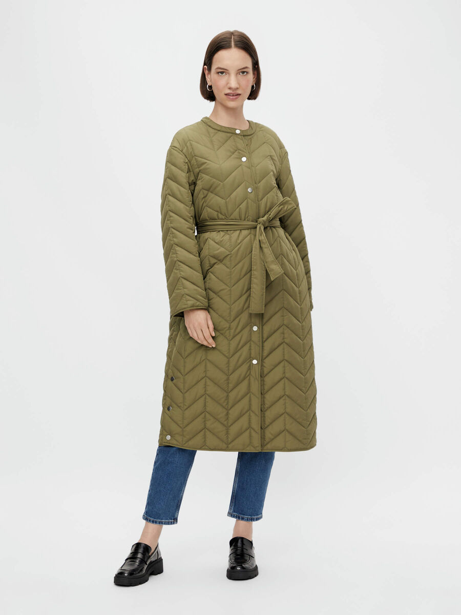Pieces PCFAWN QUILTED JACKET, Winter Moss, highres - 17115162_WinterMoss_003.jpg