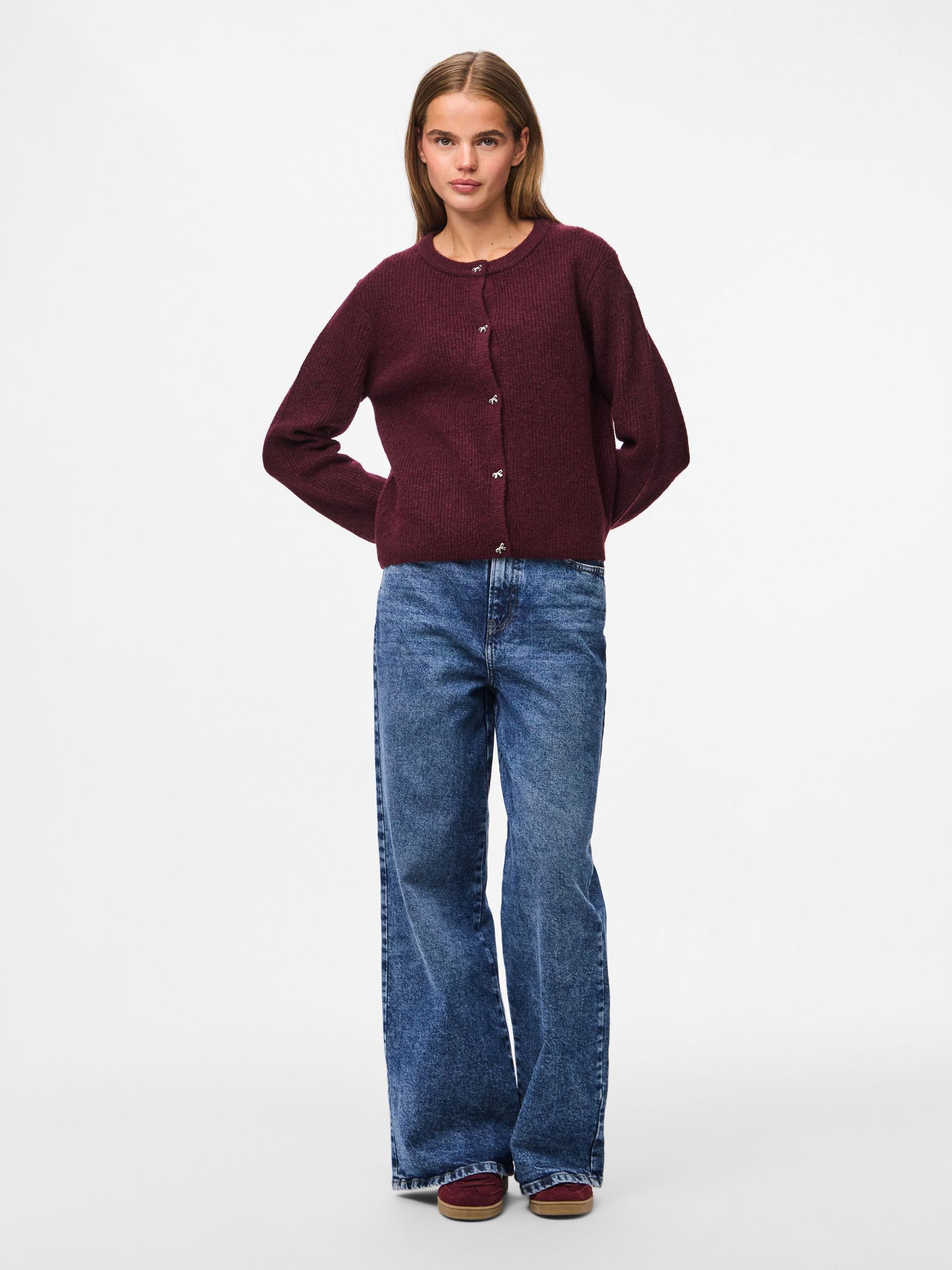 Carousel image - PCSILLY KNITTED CARDIGAN, Port Royale | 3