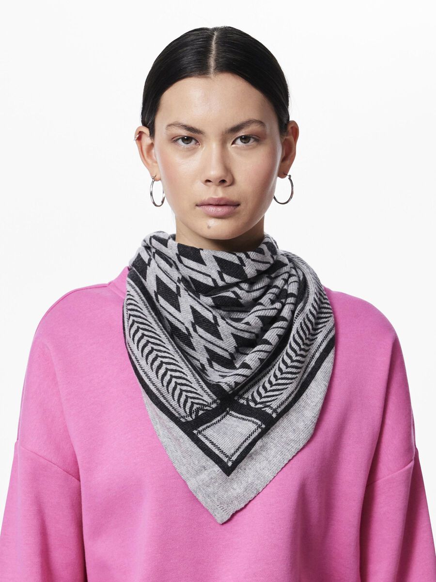 Pieces PCNOVIS SCARF, Light Grey Melange, highres - 17152633_LightGreyMelange_003.jpg