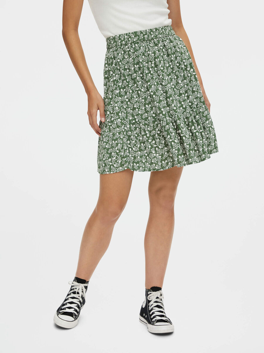 Pieces PCREBECCA MINI SKIRT, Garden Green, highres - 17122543_GardenGreen_921712_003.jpg